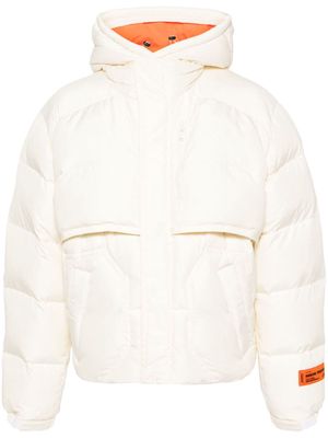 Heron Preston hooded padded jacket - Neutrals