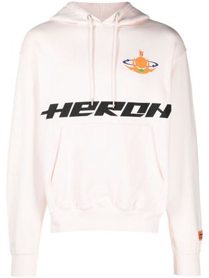 Heron Preston HP Burn cotton hoodie - Pink