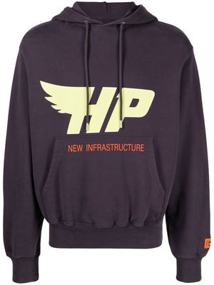Heron Preston HP Fly cotton hoodie - Purple