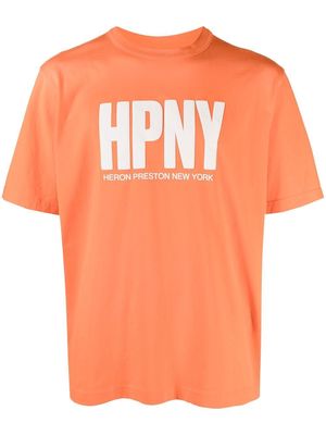Heron Preston HPNY print crew neck T-shirt - Orange