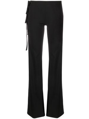 Heron Preston lace-up flared trousers - Black
