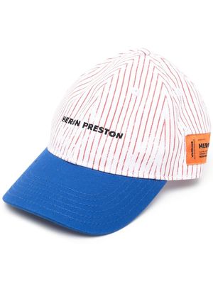 Heron Preston logo-emboridered adjustable-fit cap - White