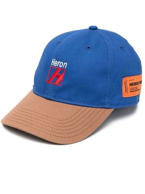 Heron Preston logo-patch cap - Blue