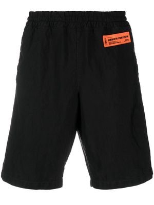 Heron Preston logo-patch deck shorts - Black