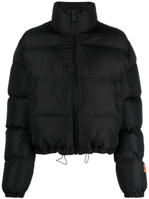 Heron Preston logo-patch puffer jacket - Black