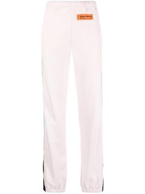 Heron Preston logo-patch track pants - Pink