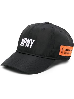 Heron Preston logo-print baseball cap - Black