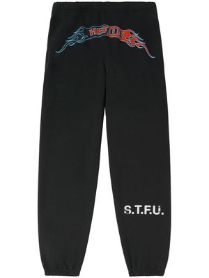 Heron Preston logo-print cotton track pants - Black