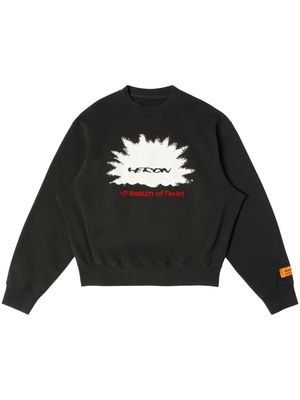 Heron Preston logo-print crewneck sweatshirt - Black