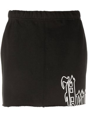 Heron Preston logo-print track mini skirt - Black