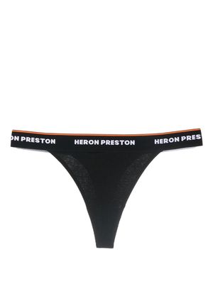 Heron Preston logo-tape detail thong - Black