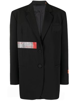 Heron Preston logo tape tailored blazer - Black