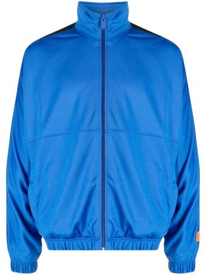 Heron Preston logo-tape track jacket - Blue
