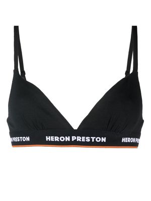 Heron Preston logo-underband bra - Black