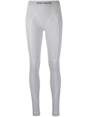 Heron Preston logo waistband leggings - Grey