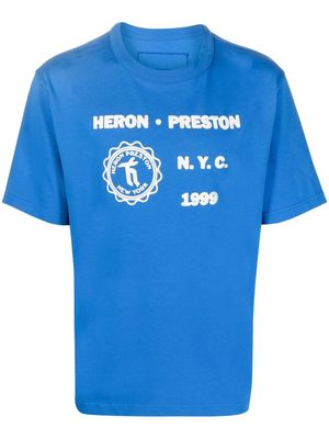 Heron Preston Medieval graphic-print T-Shirt - Blue