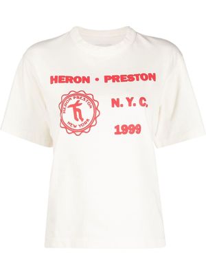 Heron Preston Medieval Heron graphic-print T-shirt - White