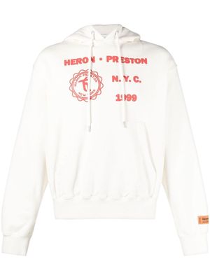 Heron Preston Medieval Heron hoodie - White
