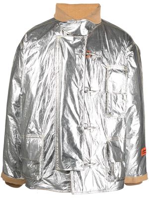 Heron Preston metallic fireman jacket - Silver