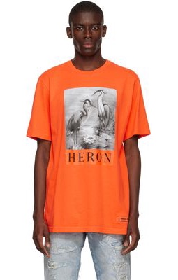 Heron Preston Orange Cotton T-Shirt