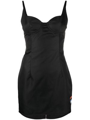 Heron Preston satin corset mini dress - Black