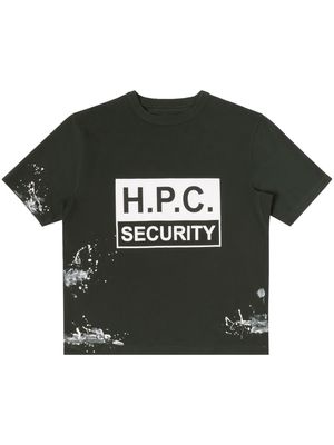Heron Preston Security logo-print cotton T-shirt - Black