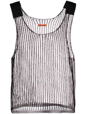 Heron Preston sleeveless knitted top - Black