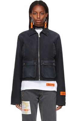 Heron Preston Stone Canvas Denim Jacket