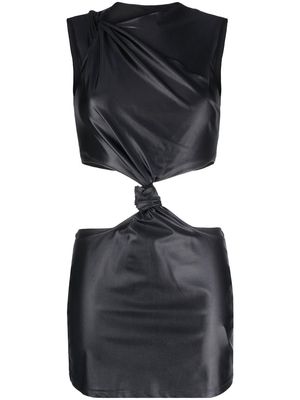 Heron Preston twisted cut-out mini dress - Black