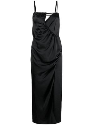 Heron Preston wrap slip dress - Black