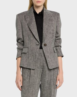 Herringbone Blazer Jacket