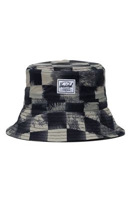 Herschel Supply Co. Beach Bucket Hat in Black Stencil Checker 