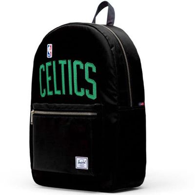 Herschel Supply Co. Black Boston Celtics Satin Settlement Backpack