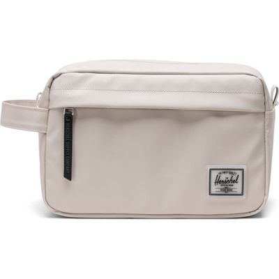 Herschel Supply Co. Chapter Water Resistant Recycled Polyester Dopp Kit in Moonbeam Tonal 