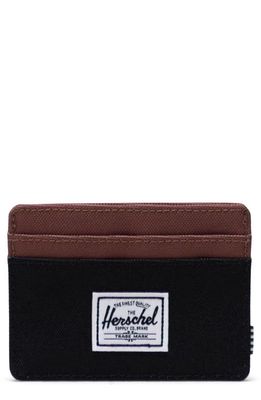 Herschel Supply Co. Charlie RFID Recycled Polyester Card Case in Black