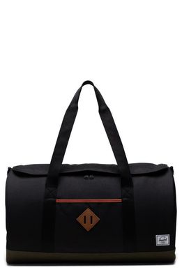 Herschel Supply Co. Heritage Duffle Bag in Black /Ivy Green /Chutney