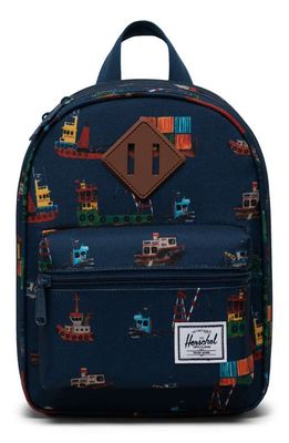 Herschel Supply Co. Heritage Insulated Boat Print Canvas Lunch Box in Tug Boats