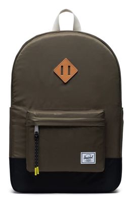 Herschel Supply Co. Heritage Recycled Nylon Backpack in Ivy Green/Light Pelican