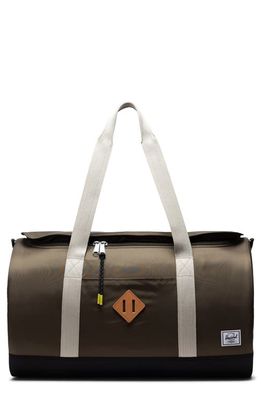 Herschel Supply Co. Heritage Recycled Nylon Duffle Bag in Ivy Green/Light Pelican