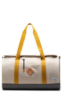 Herschel Supply Co. Heritage Recycled Nylon Duffle Bag in Light Pelican/Harvest Gold