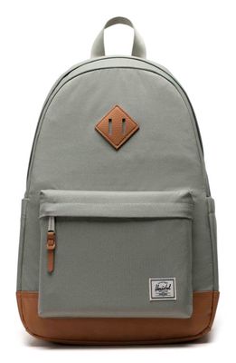 Herschel Supply Co. Heritage Recycled Polyester Backpack in Seagrass/Natural/White Stitc