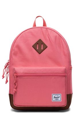 Herschel Supply Co. Kids' Heritage Backpack in Tea Rose/Saddle Brown