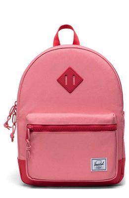 Herschel Supply Co. Kids' Heritage Recycled Polyester Backpack in Flamingo Plume/Winterberry