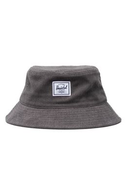 Herschel Supply Co. Norman Corduroy Bucket Hat in Cool Grey