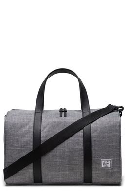 Herschel Supply Co. Novel Recycled Polyester Carry-On Duffle Bag in Raven Crosshatch