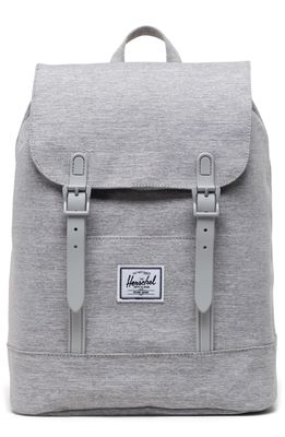 Herschel Supply Co. Retreat Mini Backpack in Light Grey Crosshatch
