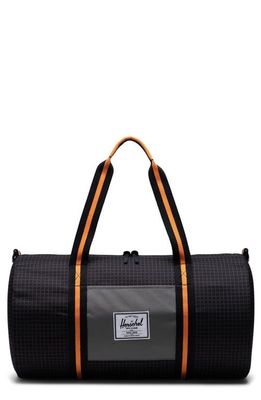 Herschel Supply Co. Sutton Mid Volume Duffle Bag in Black /Gargoyle /Orange