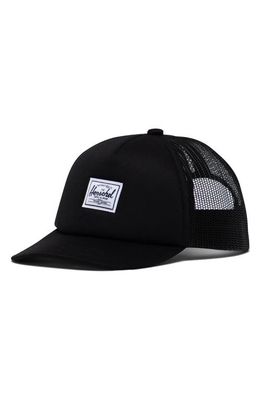 Herschel Supply Co. Whaler Mesh Trucker Hat in Black Classic Logo
