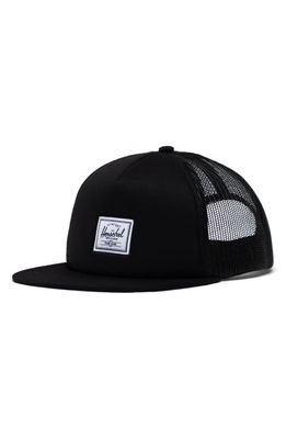 Herschel Supply Co. Whaler Trucker Hat in Black Classic Logo