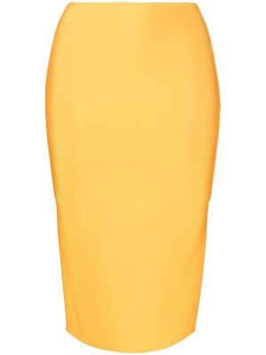 Herve L. Leroux bandage pencil skirt - Yellow